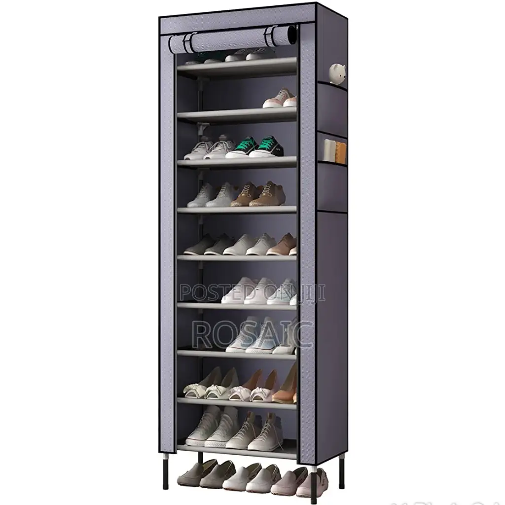 Single Row Shoe Rack With Cover