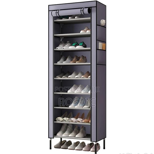 Single Row Shoe Rack With Cover
