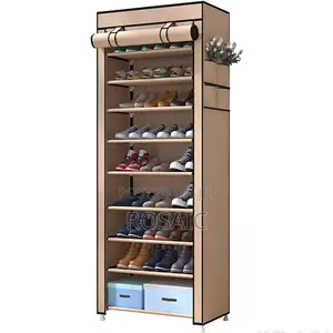 Shoe Rack With Cover 9 Tiers