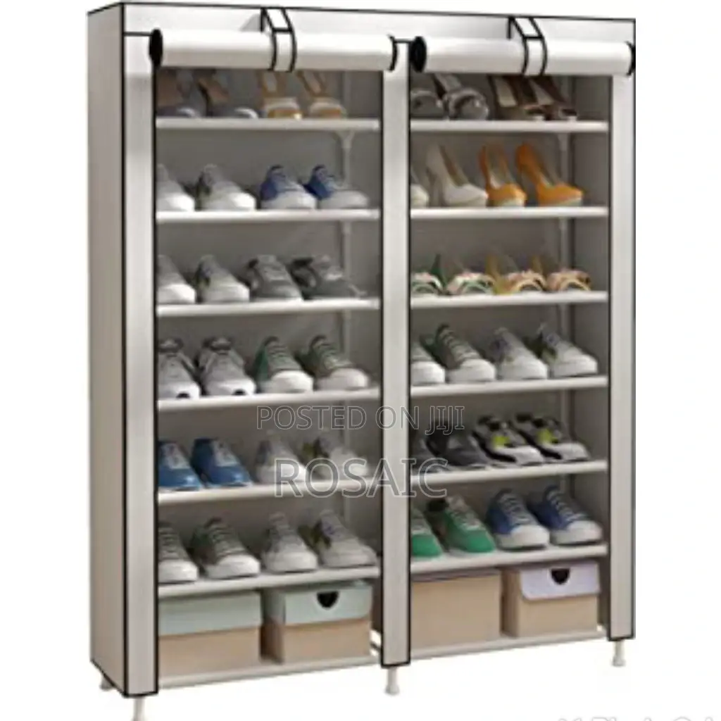 Portable Double Shoe Rack