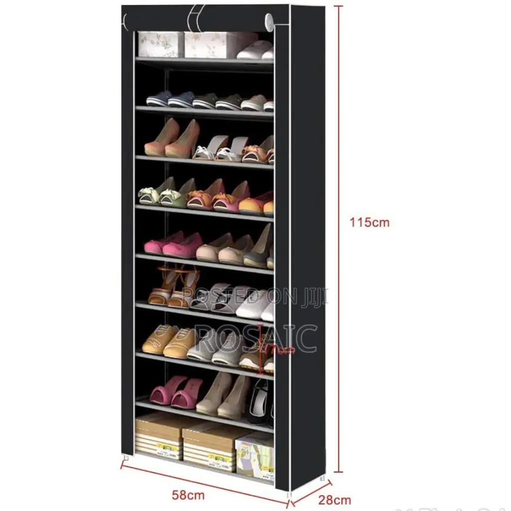 Portable Shoe Rack With Cover