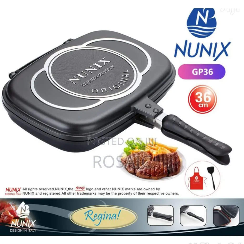 36 Cm Die Cast Double Grill Pan