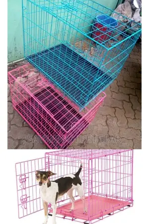 Heavy Duty Metallic Dog Cage - Small (46.5×30.5×39cm)
