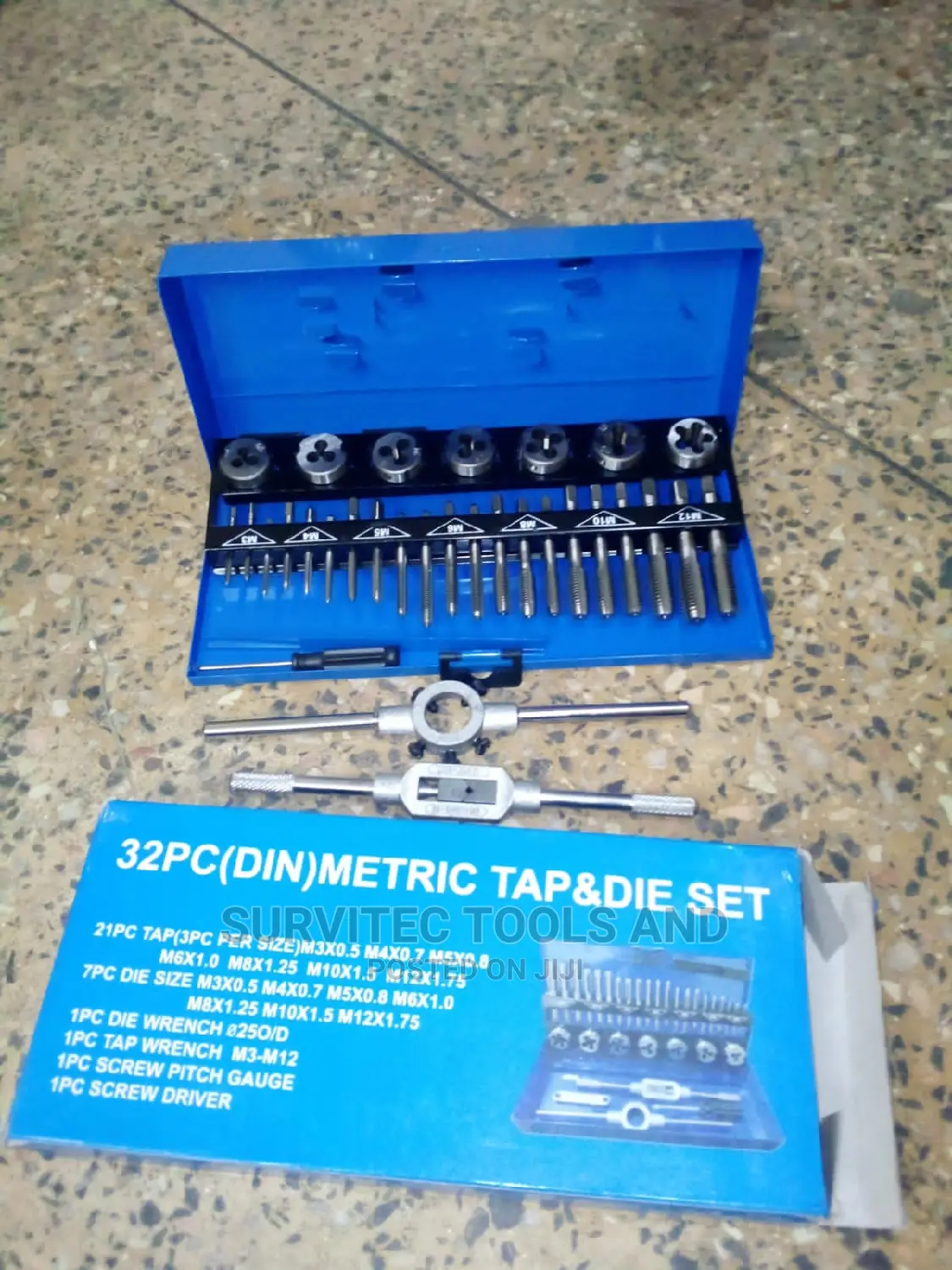 32. PCS Tap and Die Set