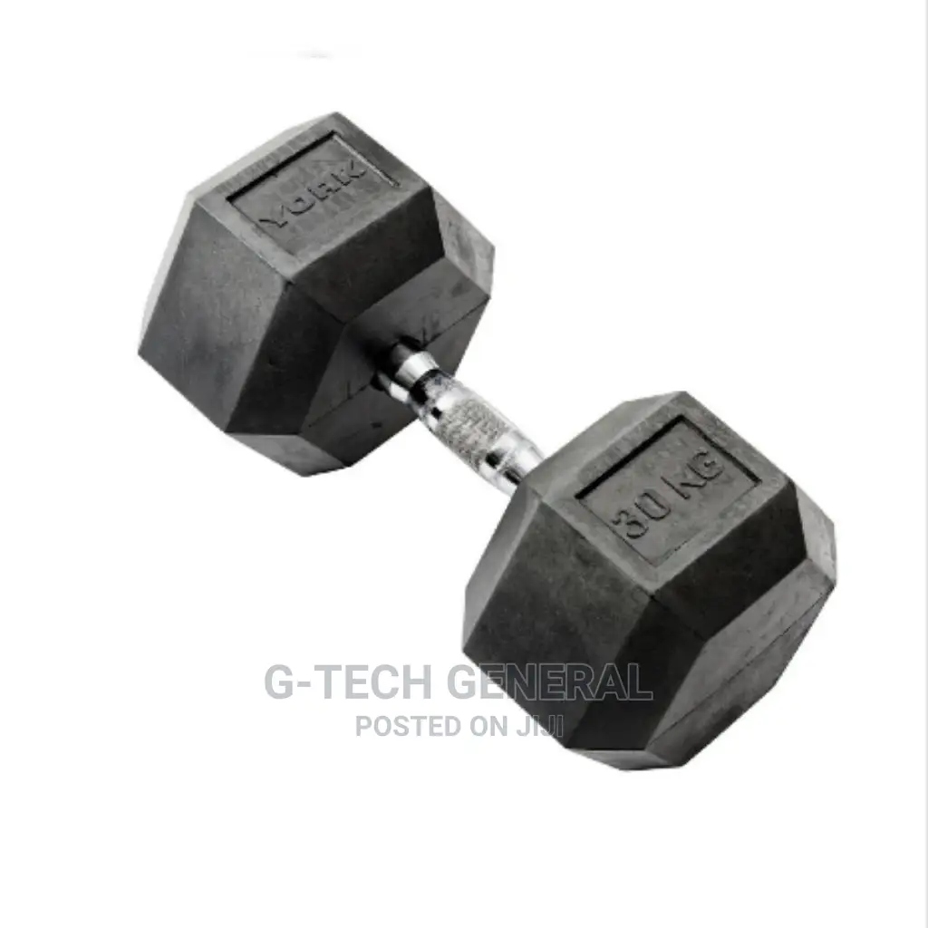 High Quality 30kg Hexagonal Dumbbells