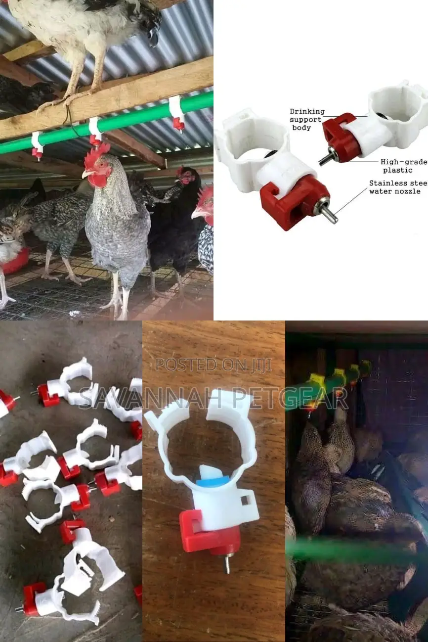 Clip Type Automatic Chicken Nipple Drinkers Fit 3⁄4 Inch Ppr