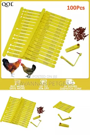 Wing Tags for Identifying the Chicken (Per Tag)