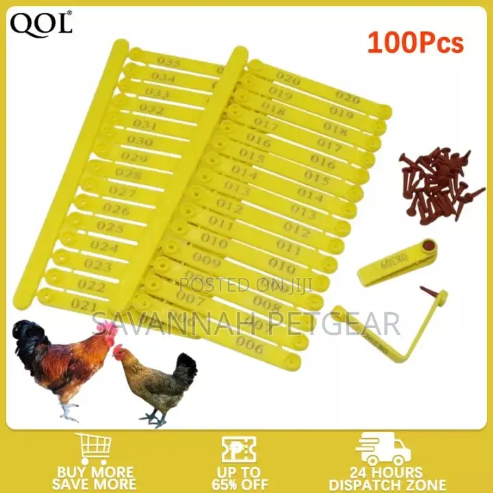 Wing Tags for Identifying the Chicken (Per Tag)