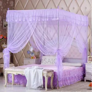 4 Metallic Stands Mosquito Net