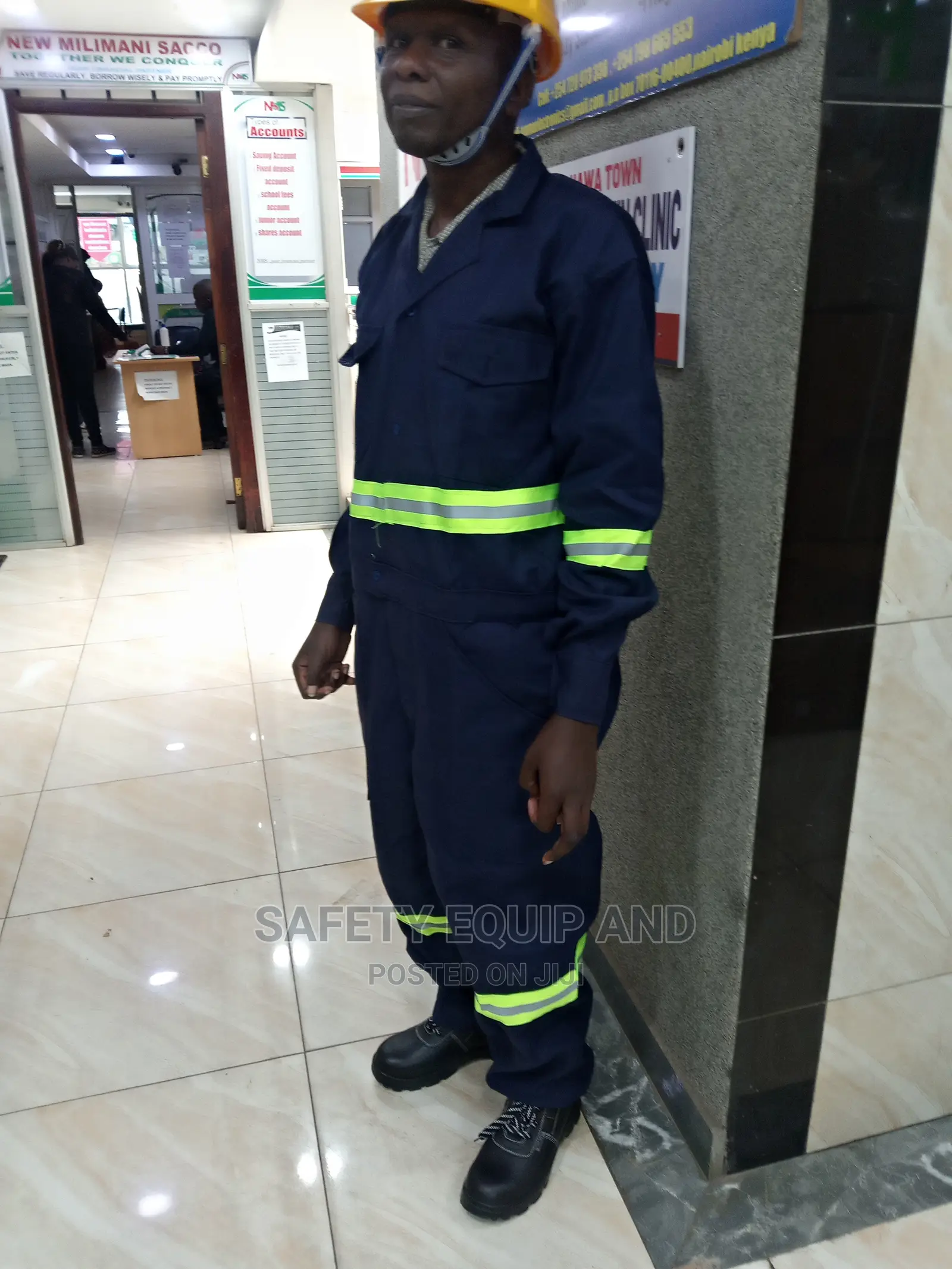 Overalls-Reflective-Navy Blue-Available in Stock