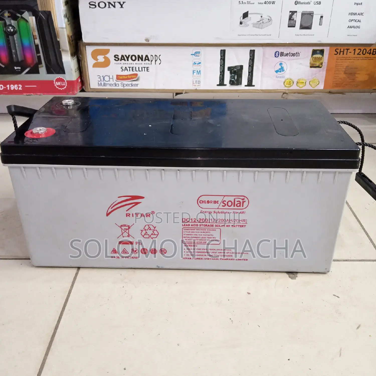 Ritar Dry Cell 200ah 12v/20hrs Battery