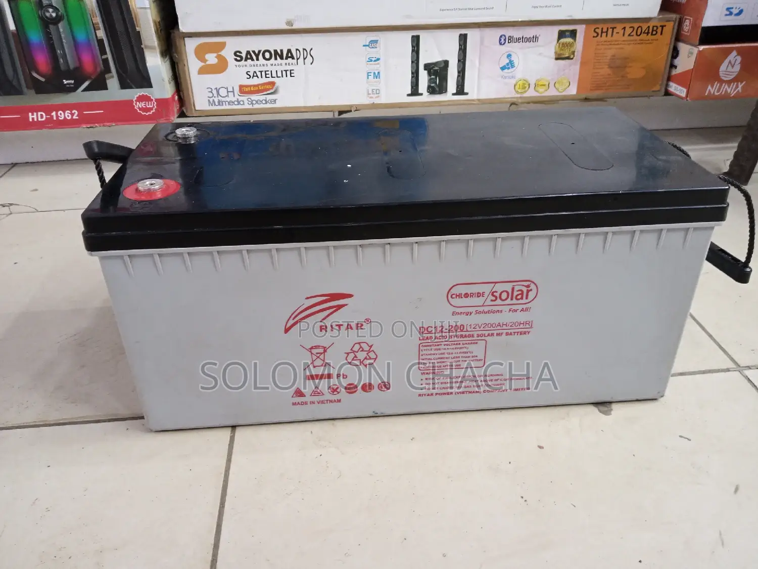 Ritar Dry Cell 200ah 12v/20hrs Battery