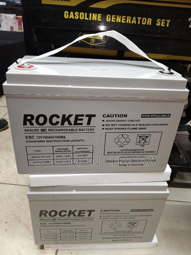 Rocket 100ah Backup Dry Cell Battery - main view