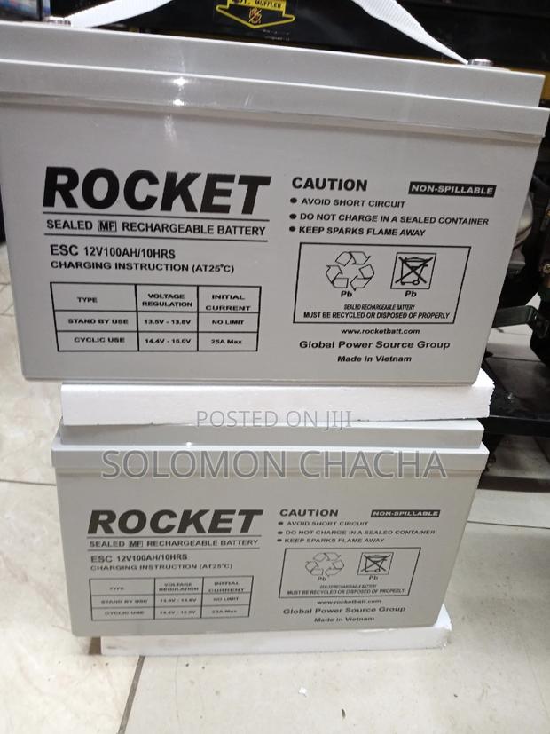 Rocket 100ah Backup Dry Cell Battery - thumbnail 3