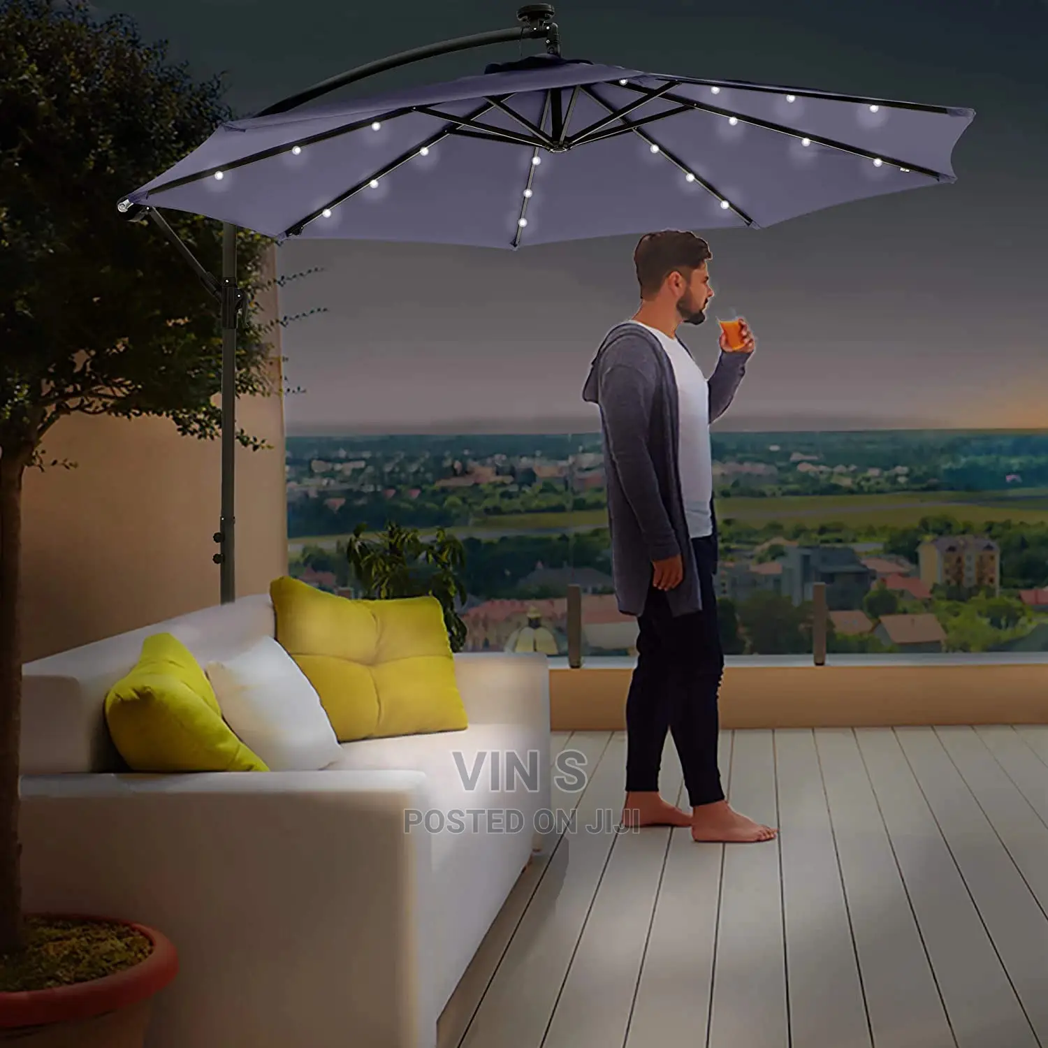 Patio Umbrella, Solar Led Patio Umbrella_ Patio Umbrella