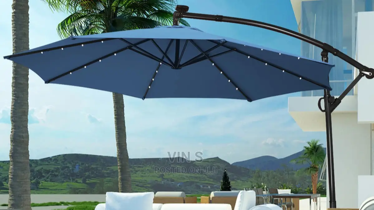 Banana Umbrella, Solar Led Banana Umbrella"