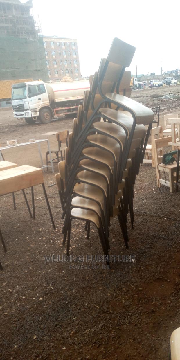 School Chair and Lockers