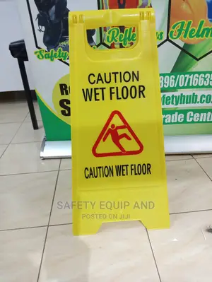 Wet Floor Sign-Yellow Quality Plastic