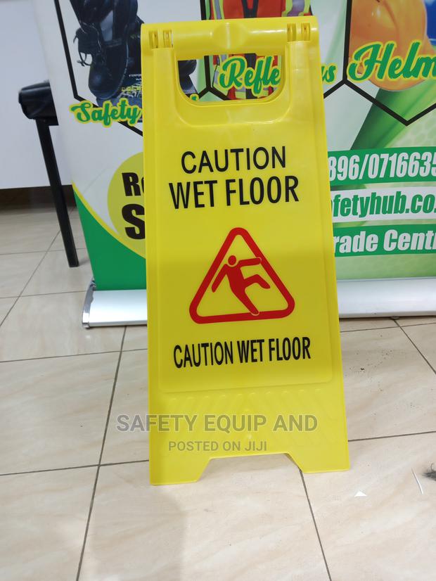 Wet Floor Sign-Yellow Quality Plastic