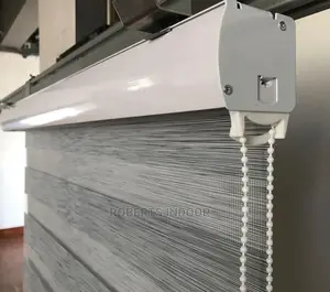 Grey Zebra Office Blinds