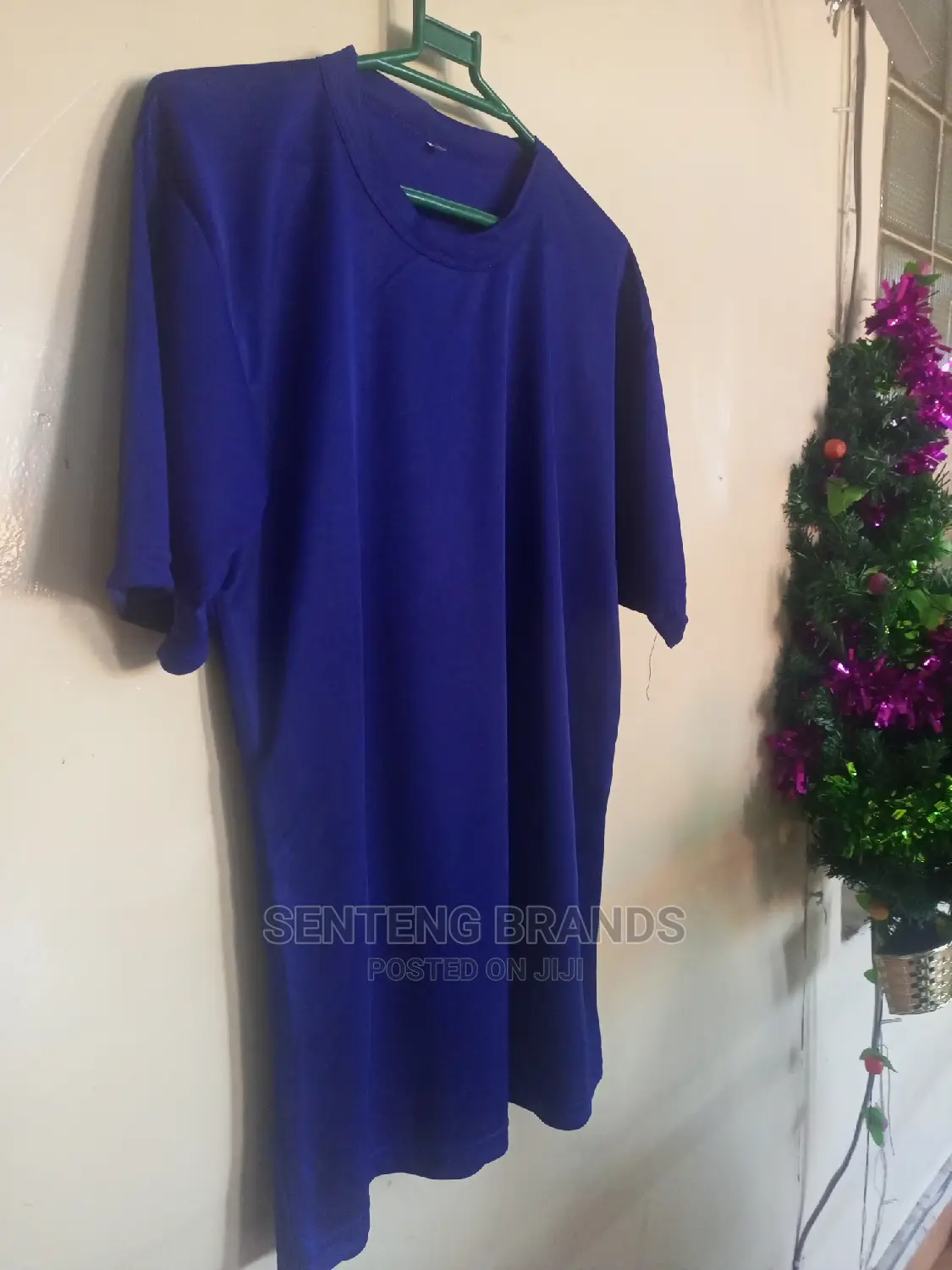 Cheap Polyester Blue Plain T-Shirts.