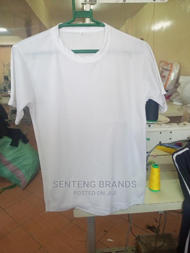 White Polyester Tshirts , Best for Campaign .