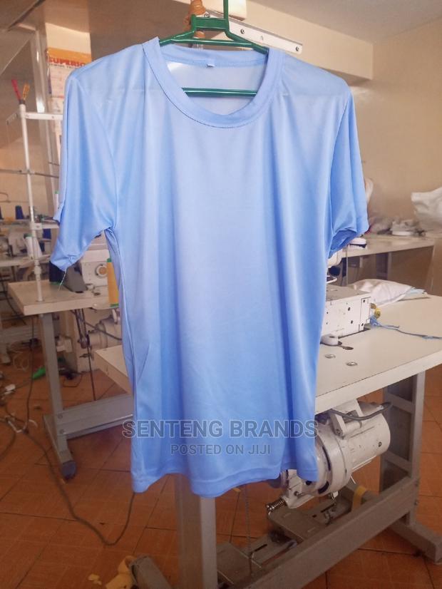 Sky Blue Plain T-Shirts - main view