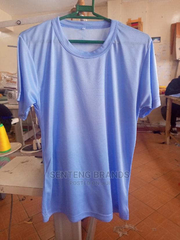Sky Blue Plain T-Shirts - thumbnail 2
