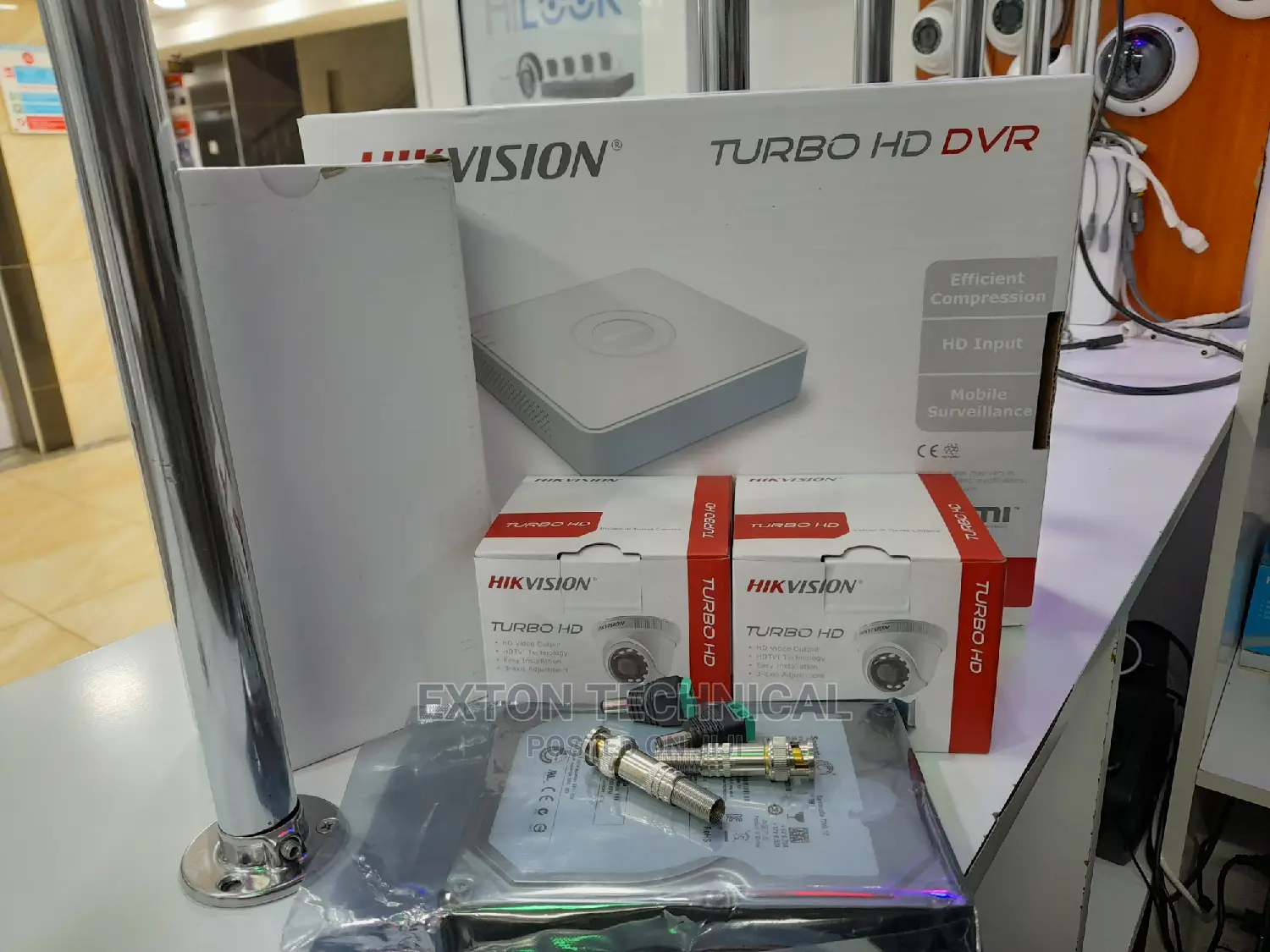 2 Camera Hikvision Cctv Full Kit
