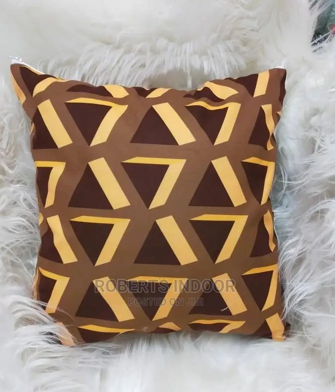 Brown Elegant Throw Pillow