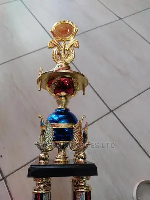 Giant Football Tournament Trophy Gold Black-28"