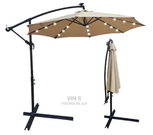 Banana Umbrellas, Solar Led Banana Umbrellas-