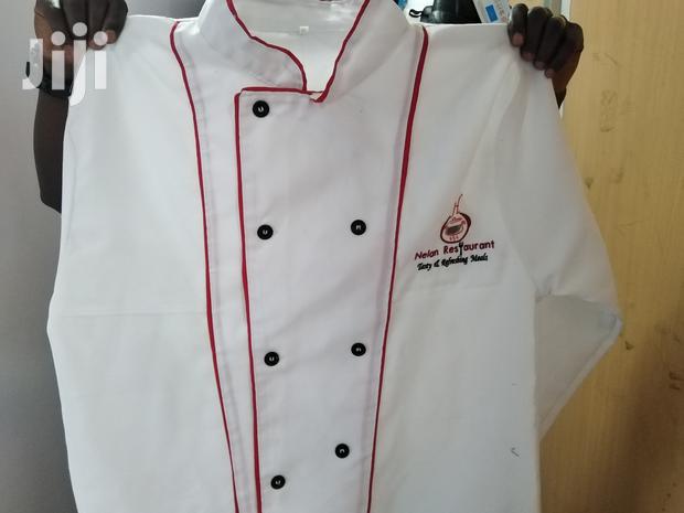 Chef Jackets (White With Red Pipping) - main view