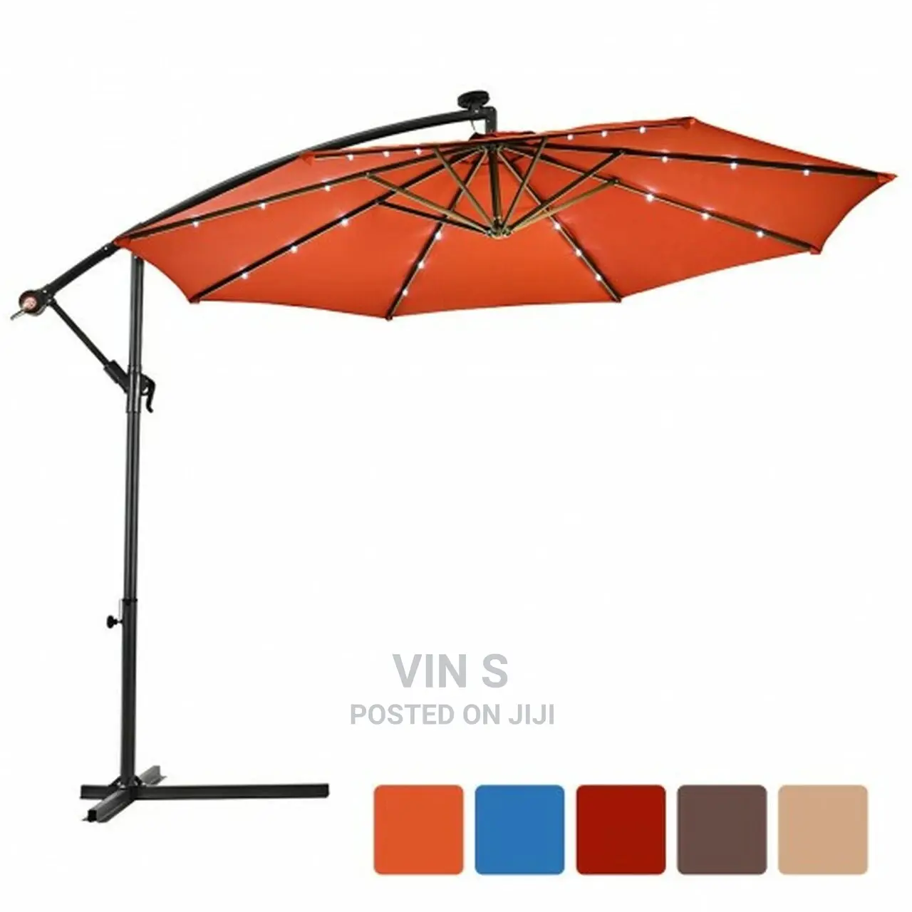 Canopy Banana Umbrellas+ Solar Led Banana Umbrellas,