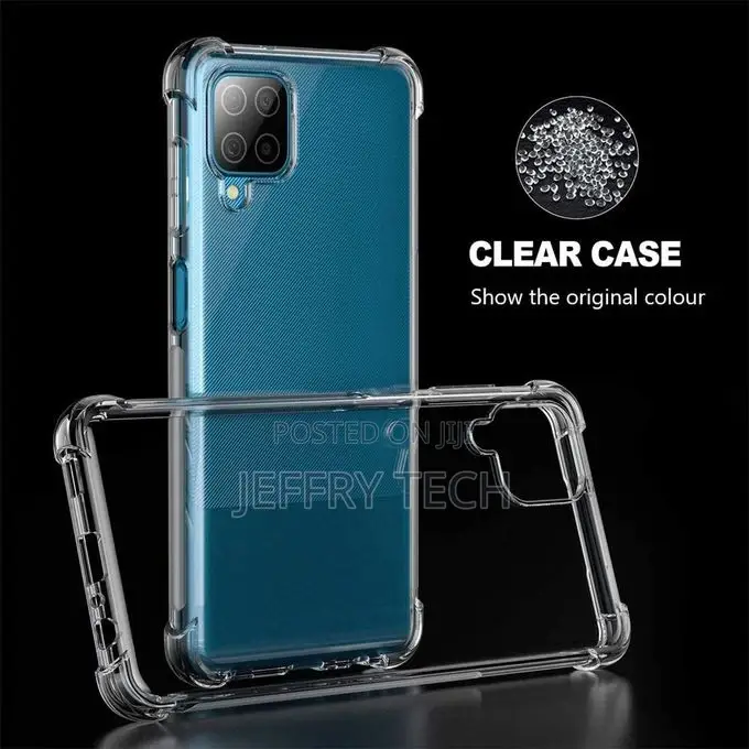 Galaxy A12 5G Case, Transparent Soft TPU Reinforced Corners