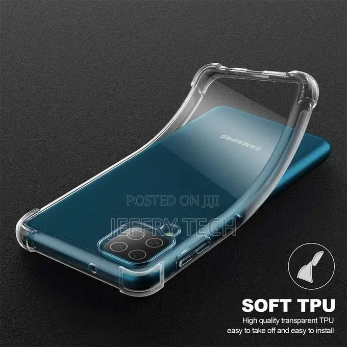 Galaxy A12 5G Case, Transparent Soft TPU Reinforced Corners