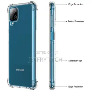 Galaxy A12 5G Case, Transparent Soft TPU Reinforced Corners