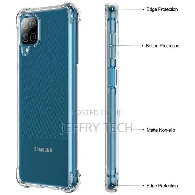 Galaxy A12 5G Case, Transparent Soft TPU Reinforced Corners