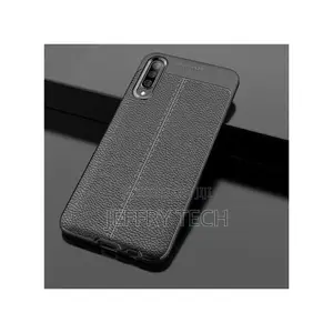 Autofocus Soft Case for Galaxy A50 Litchi Pattern PU Leather