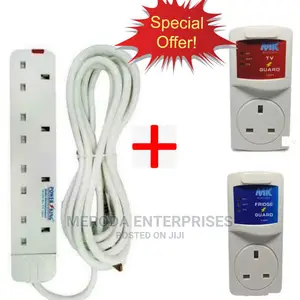 Power King Extension Plus Fridge Guard and Tv Guard White