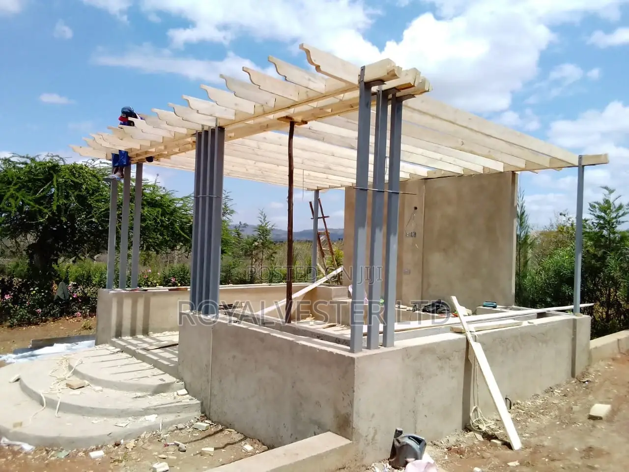 Polycabonate Pergola Installation
