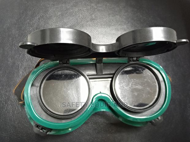 Green Frame Welding Goggles-Welders Glass - main view