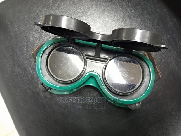 Green Frame Welding Goggles-Welders Glass - thumbnail 3
