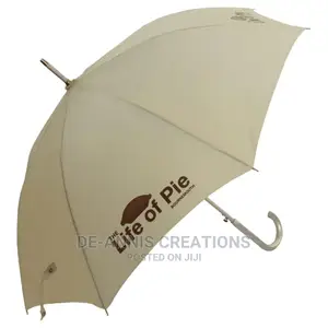 Beige Branded Umbrellas