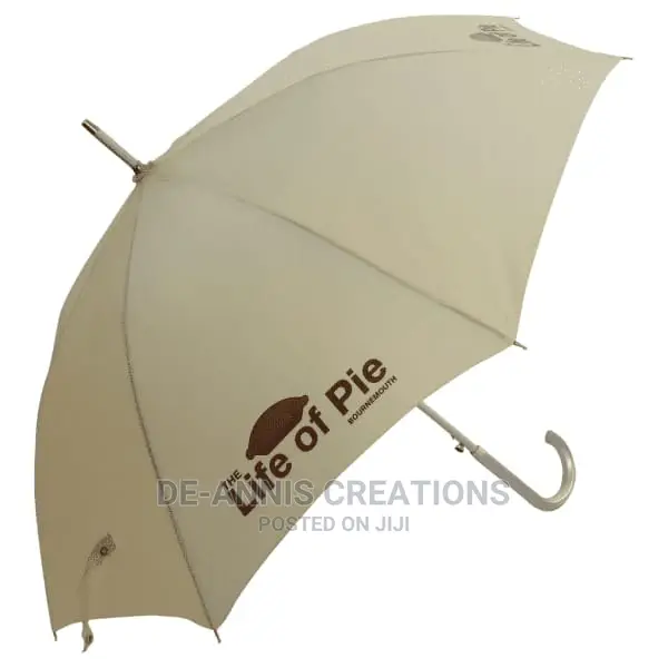 Beige Branded Umbrellas