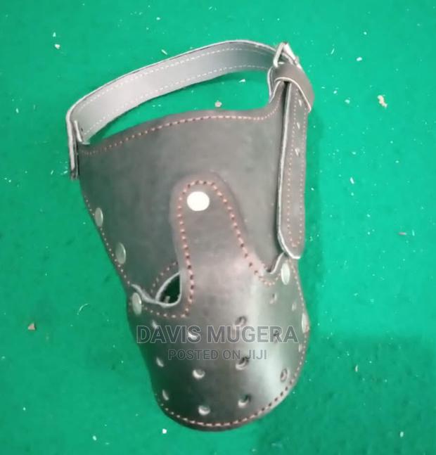 Small Leather Dog Muzzle Spitz Dog Muzzles - thumbnail 3