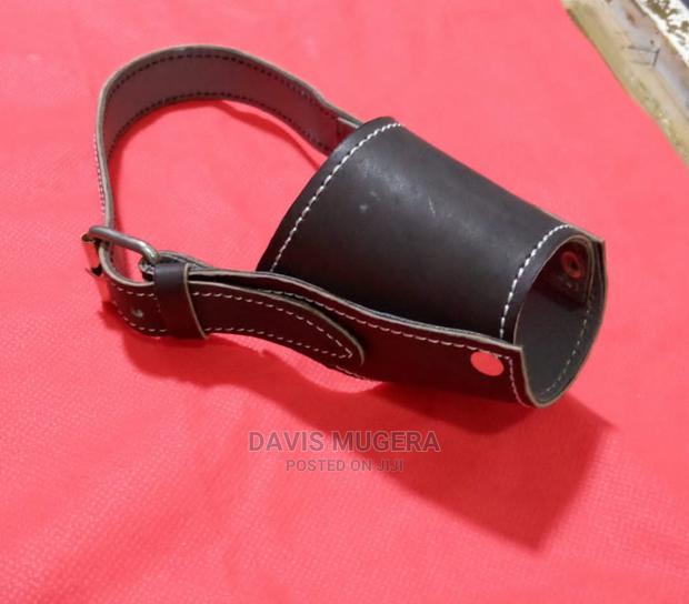 Small Leather Dog Muzzle Spitz Dog Muzzles - thumbnail 4