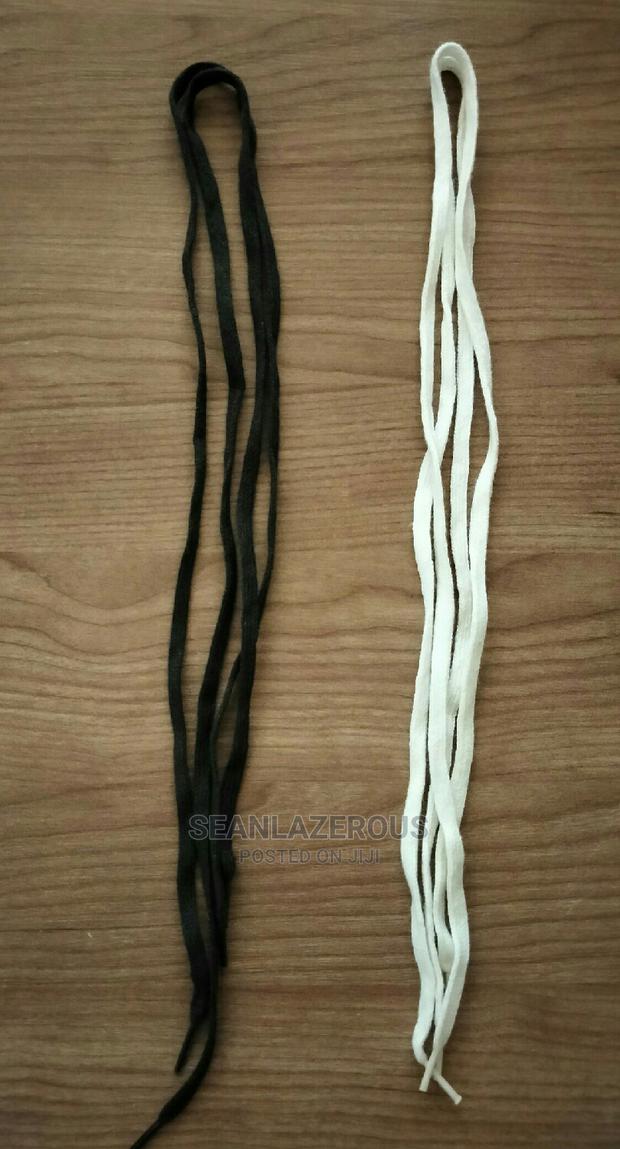 Black, White, Khaki and Beige Shoelaces