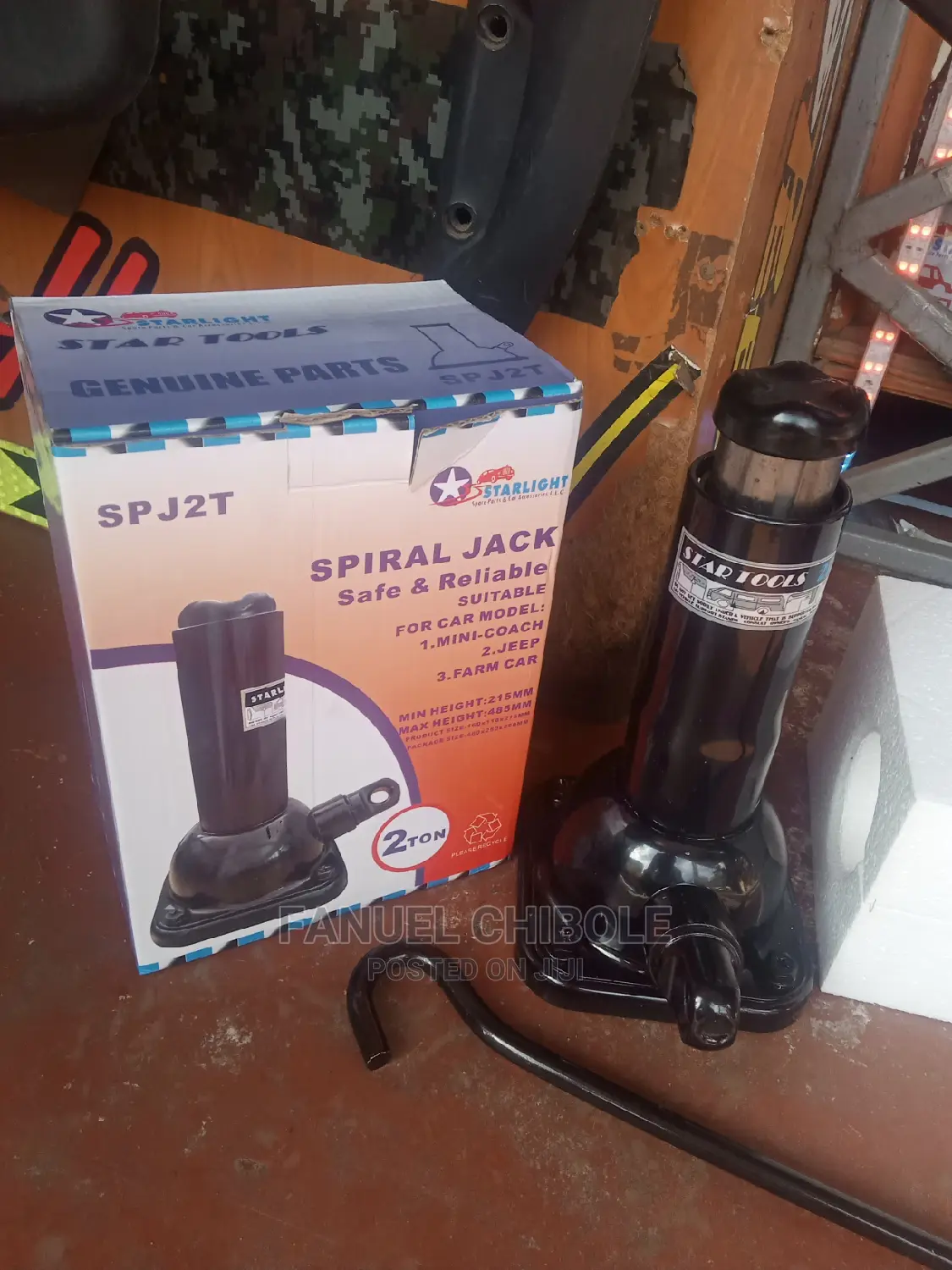 New 2-Ton Spiral Car Jack
