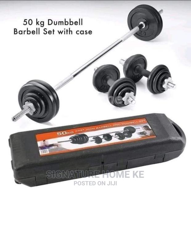 50kg Barbell and Dumbbell Set - thumbnail 2